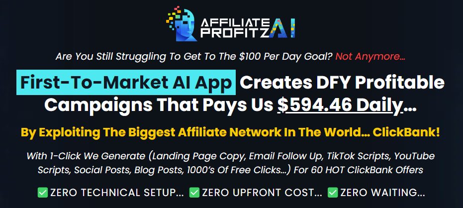 Affiliate Profitz AI review fe