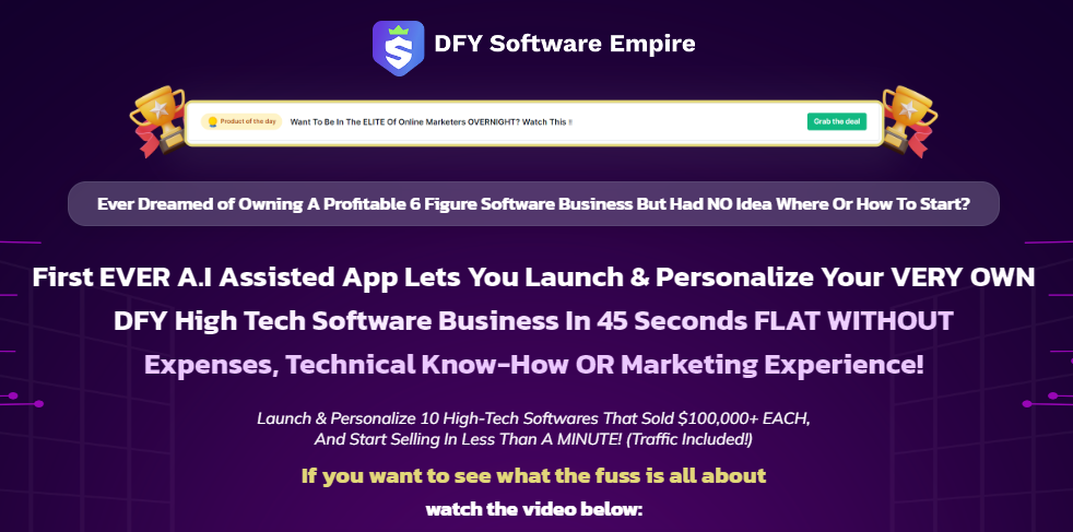 DFY Software Empire review fe